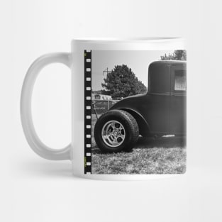 Black and White Hot Rod Mug